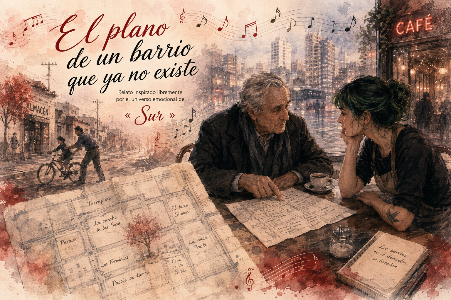 El plano de un barrio que ya no existe
