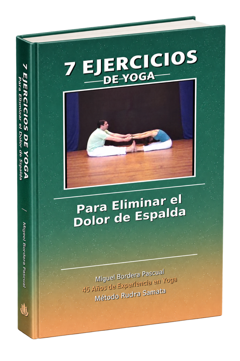Portada de 7 ejercicios de yoga para eliminar el dolor de espalda